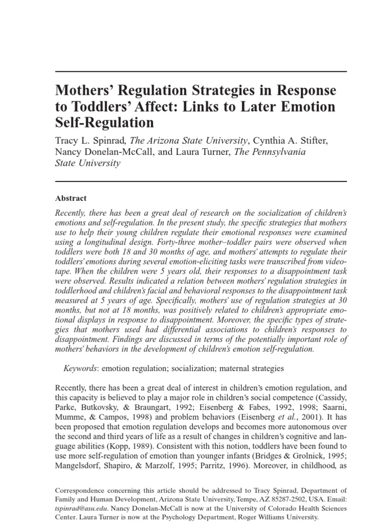 Self-Regulation - Web of Science2008 | PDF | Emotional Self Regulation ...