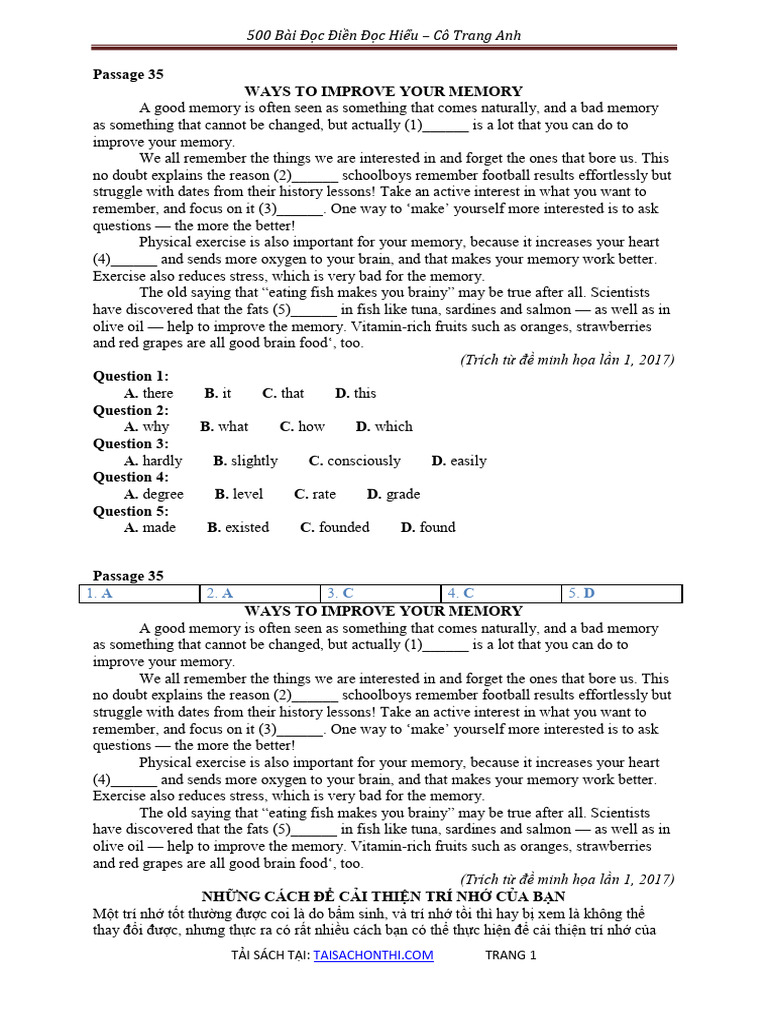 Improve Your Memory Techniques | PDF