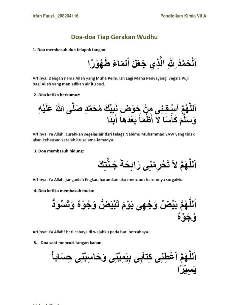 Doa Ketika Bacaan Doa Wudhu Lengkap Dengan Gambar Kartun Orang - IMAGESEE
