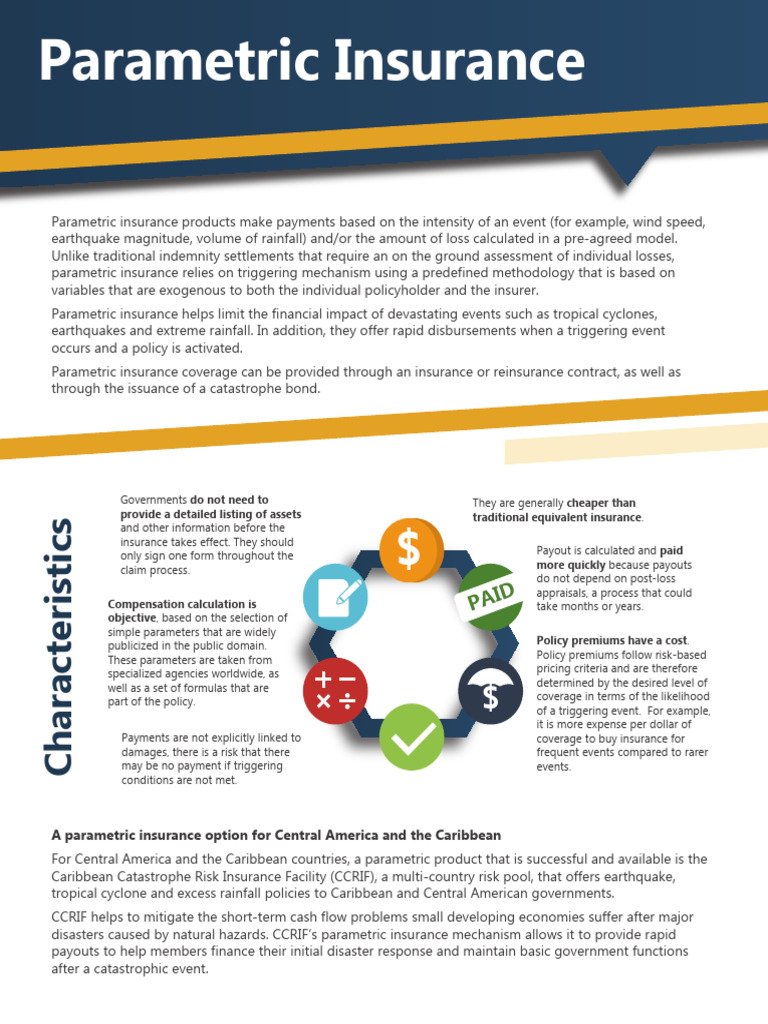 Parametric Insurance in Caribbean DRM | PDF | Insurance | Disaster Risk ...