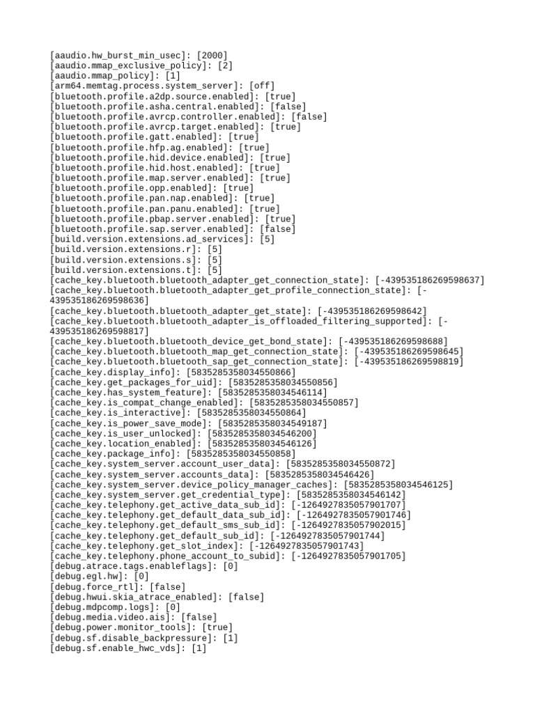 Android System Configuration Details | PDF | Computing | Computer Hardware