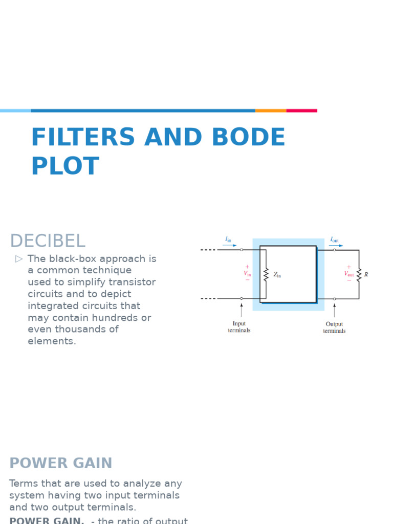 Bode Plots for Various Filters | PDF | Decibel | Electronic Filter