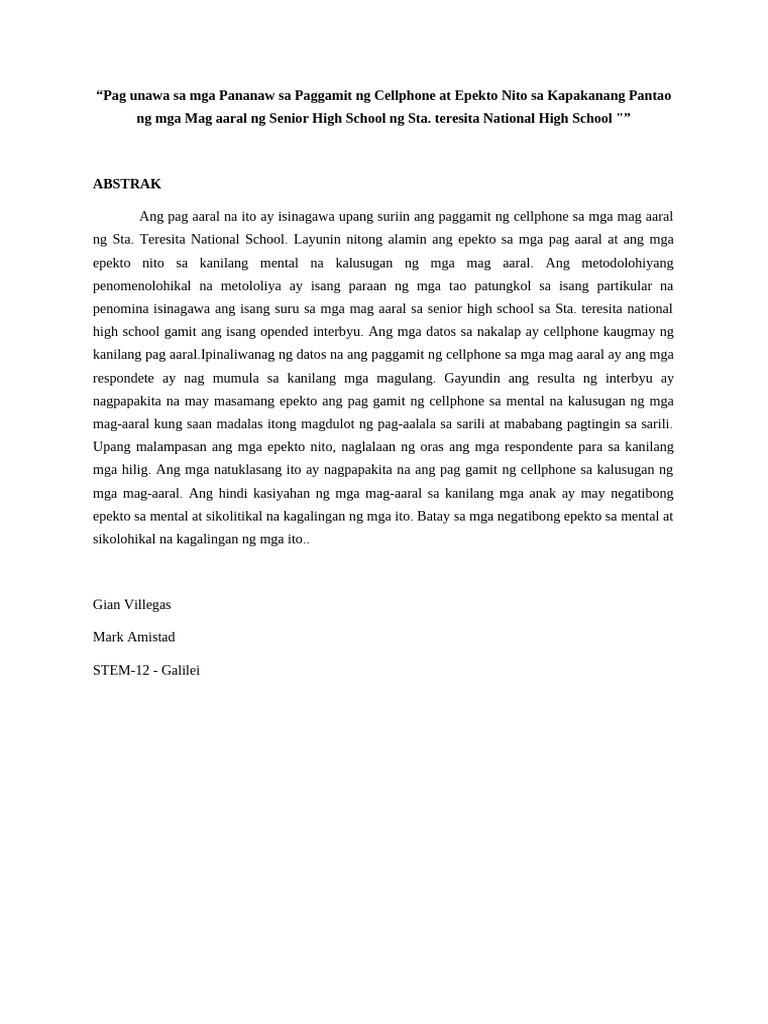 Piling La Rang An | PDF