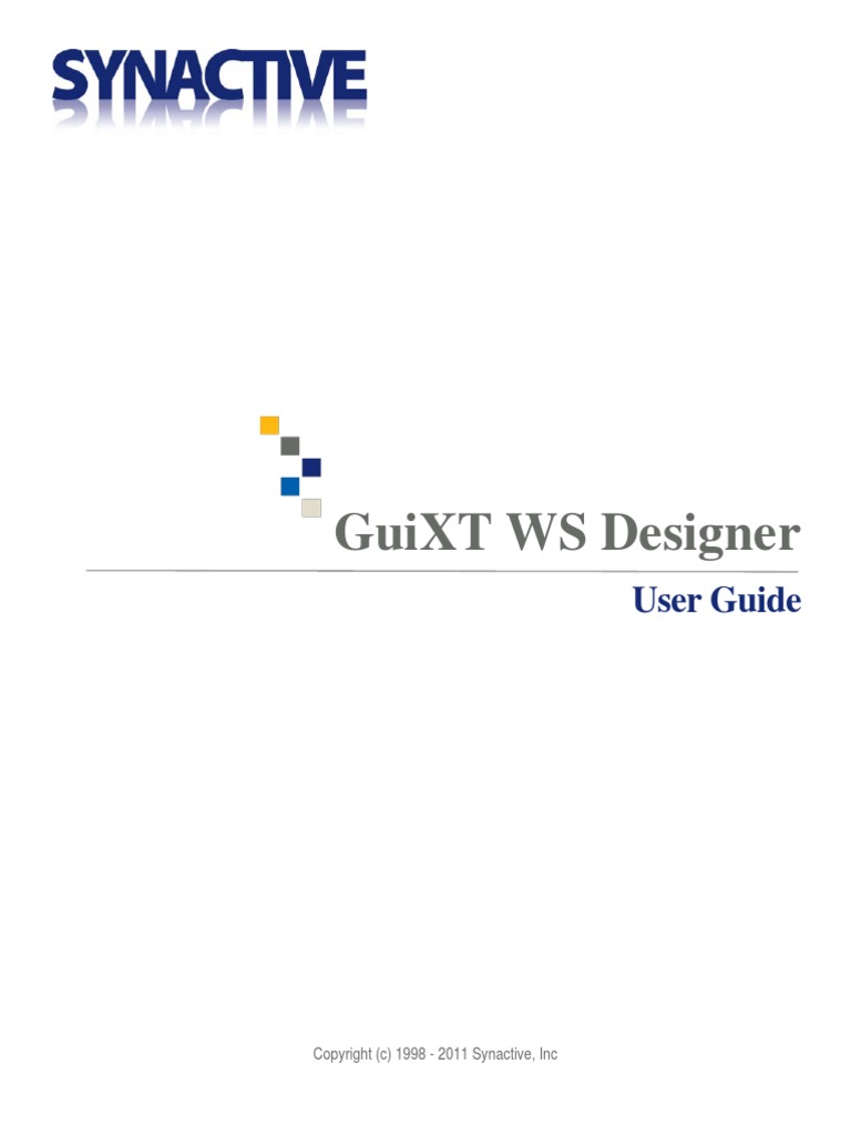 WS Designer UserGuide 1.0.2 | PDF | Icon (Computing) | Tab (Gui)