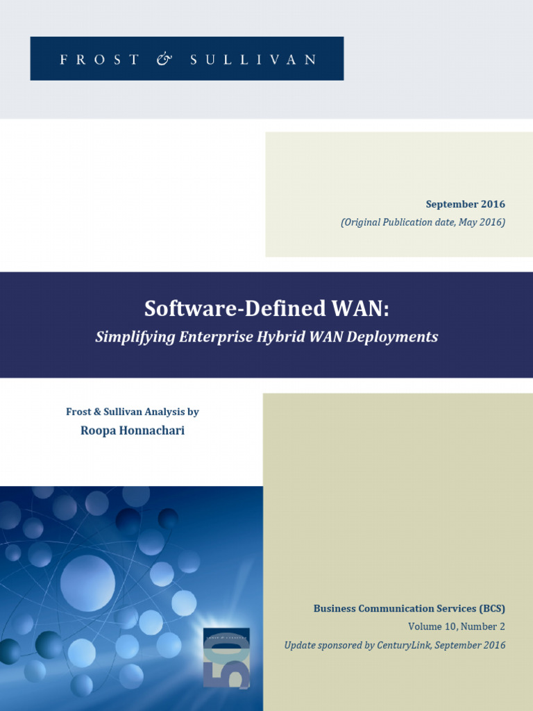 CenturyLink SD-WAN Solutions Overview | PDF | Computer Network | Cloud ...