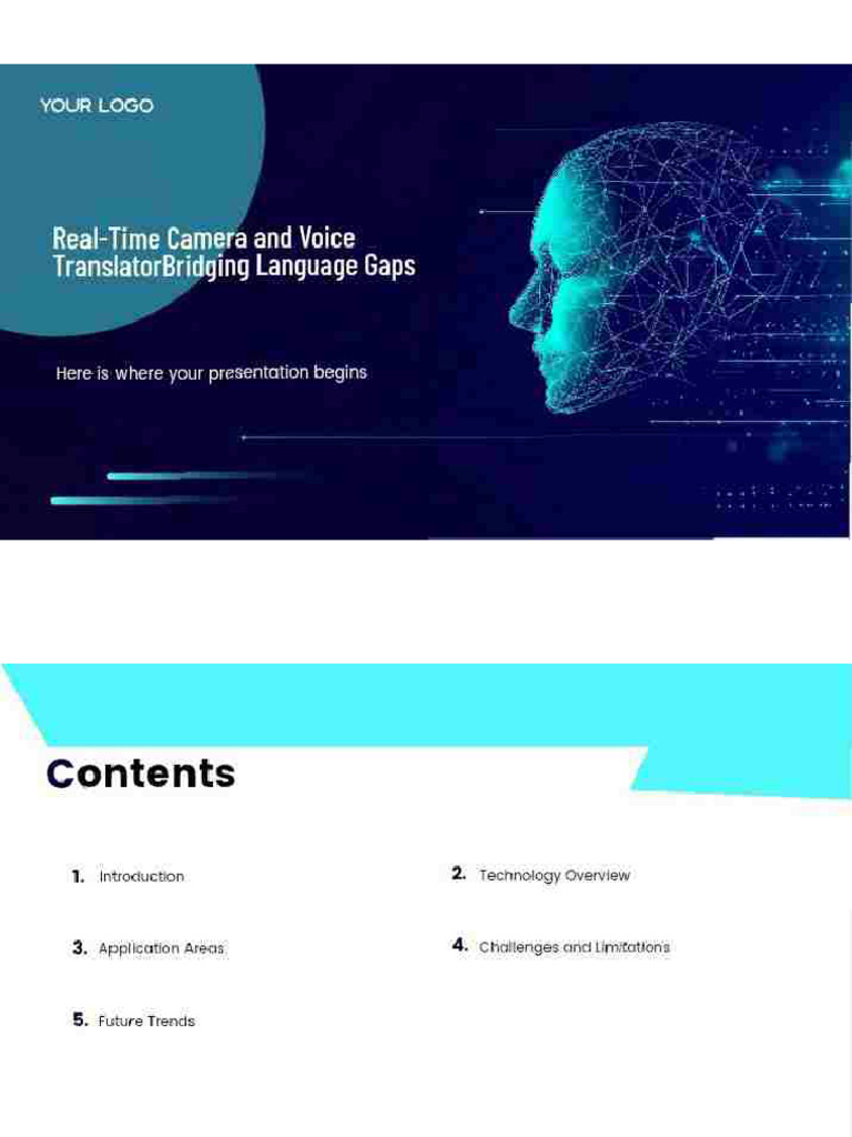 Real-Time Camera and Voice Translator For Breaking Language Barriers | PDF