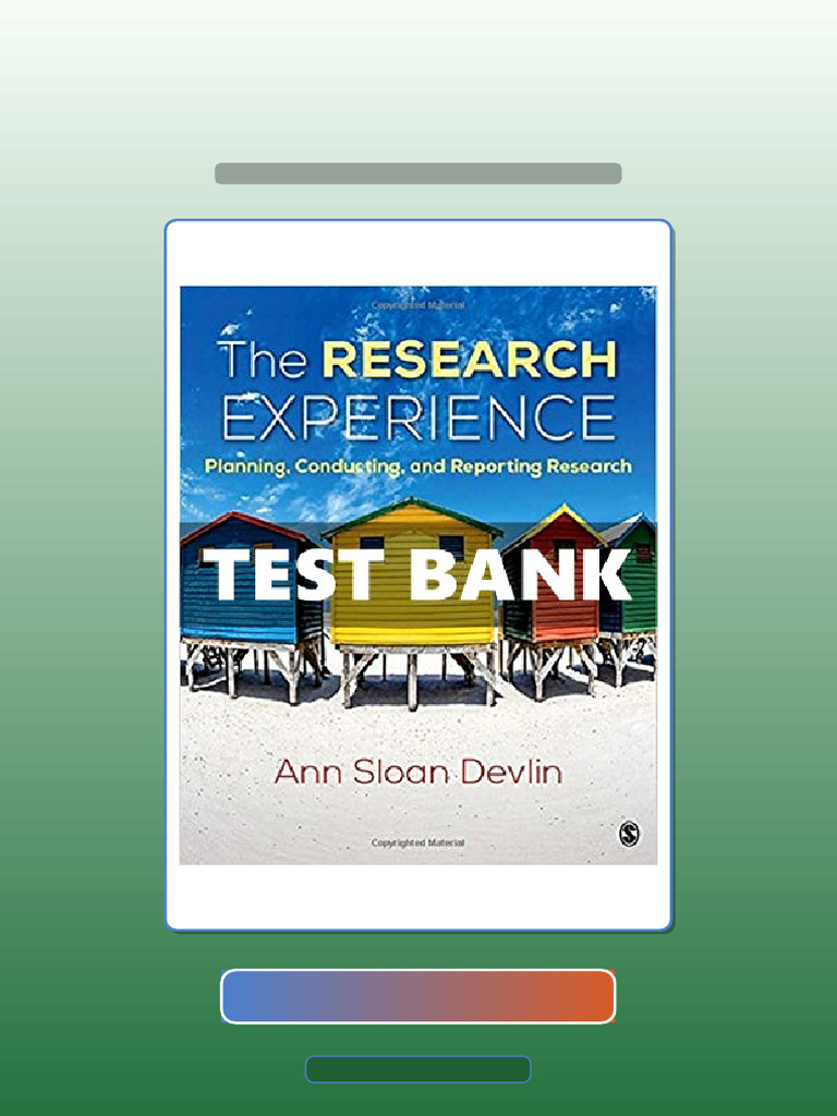 Research Experience Planning Conducting and Reporting Research 1 Ed ...