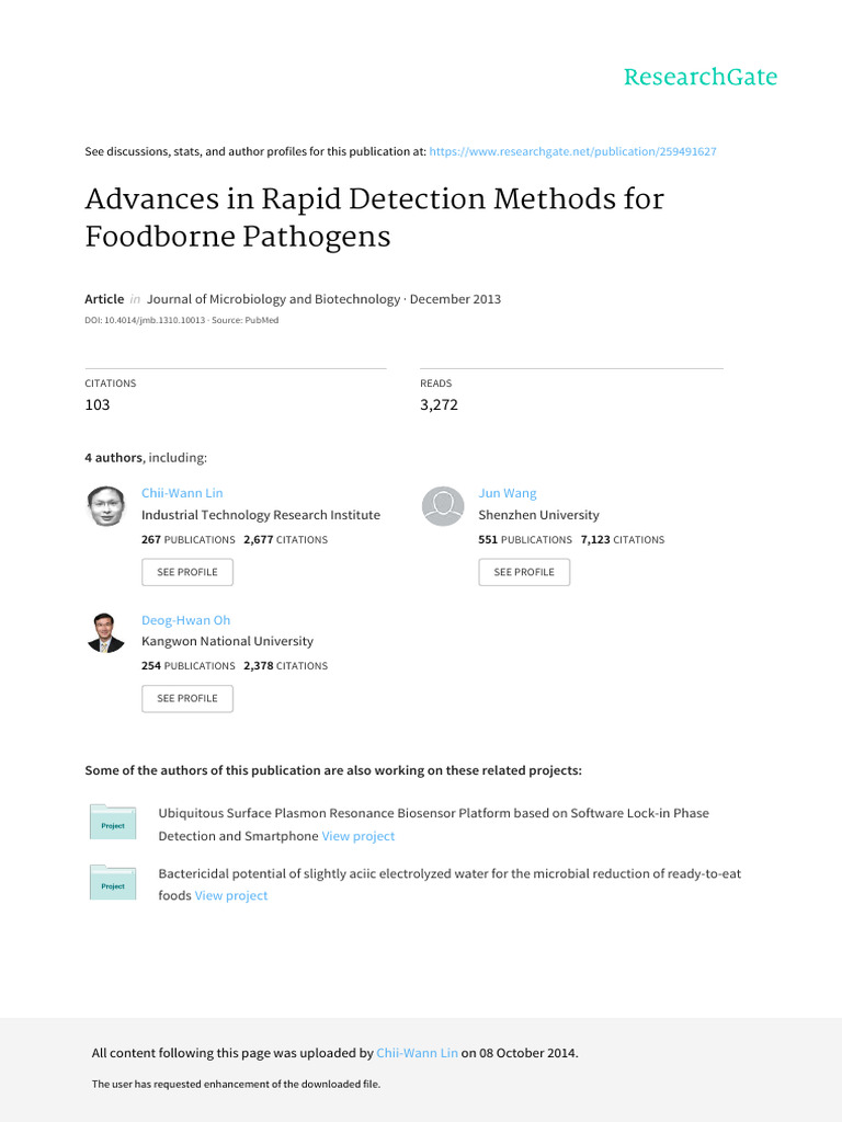 Advances in Rapid Detection Methods | PDF | Polymerase Chain Reaction ...