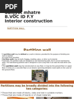 Standard Partition Wall Details | PDF | Wall | Framing (Construction)
