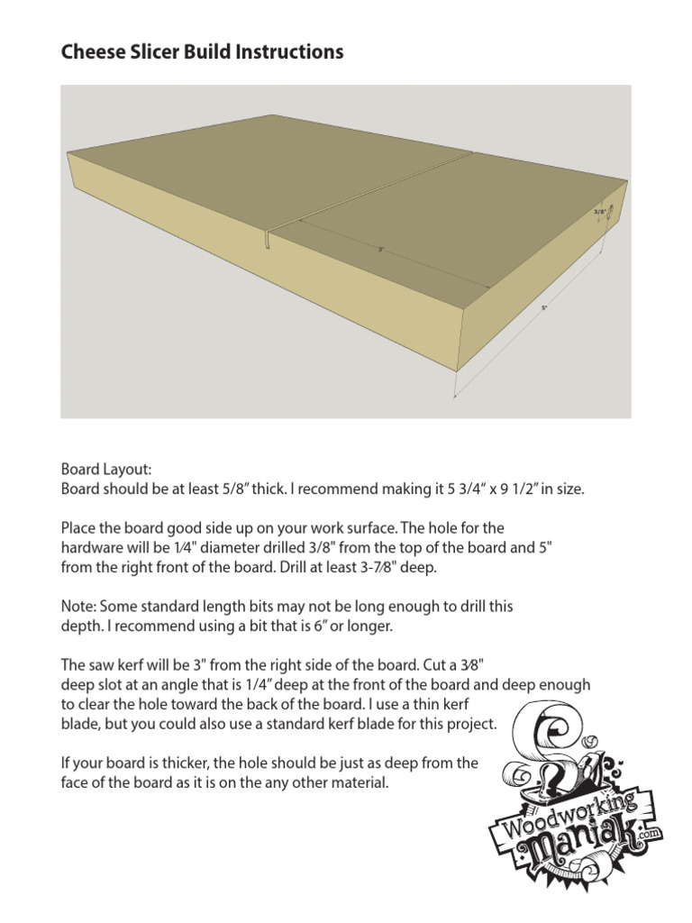 Cheese Slicer Board Layout Guide | PDF