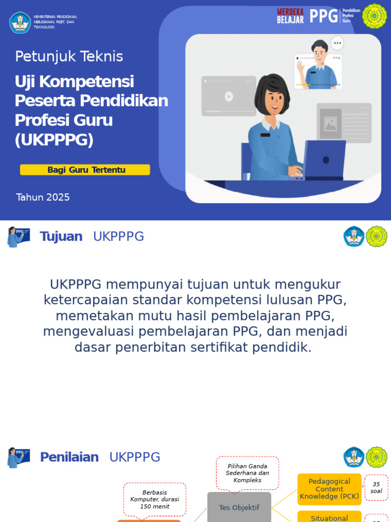 Petunjuk UKPPPG 2025 untuk Guru | PDF