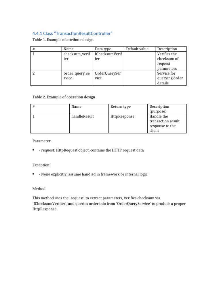 TransactionResultController DetailDesign | PDF