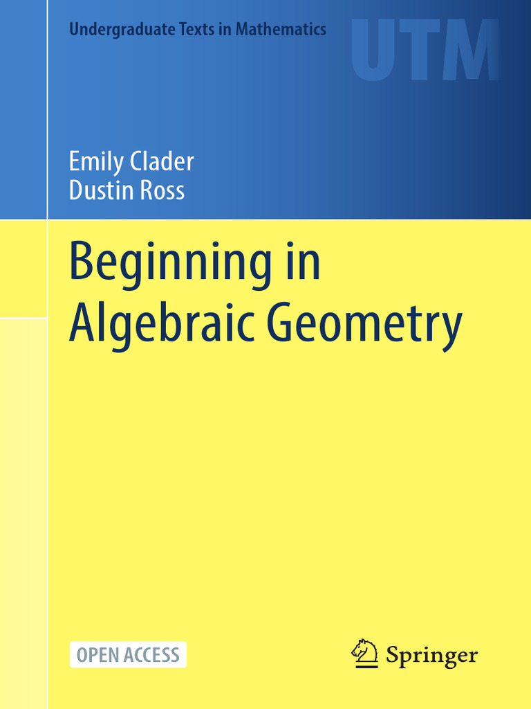 Beginning in Algebraic Geometry | PDF | Ring (Mathematics) | Factorization