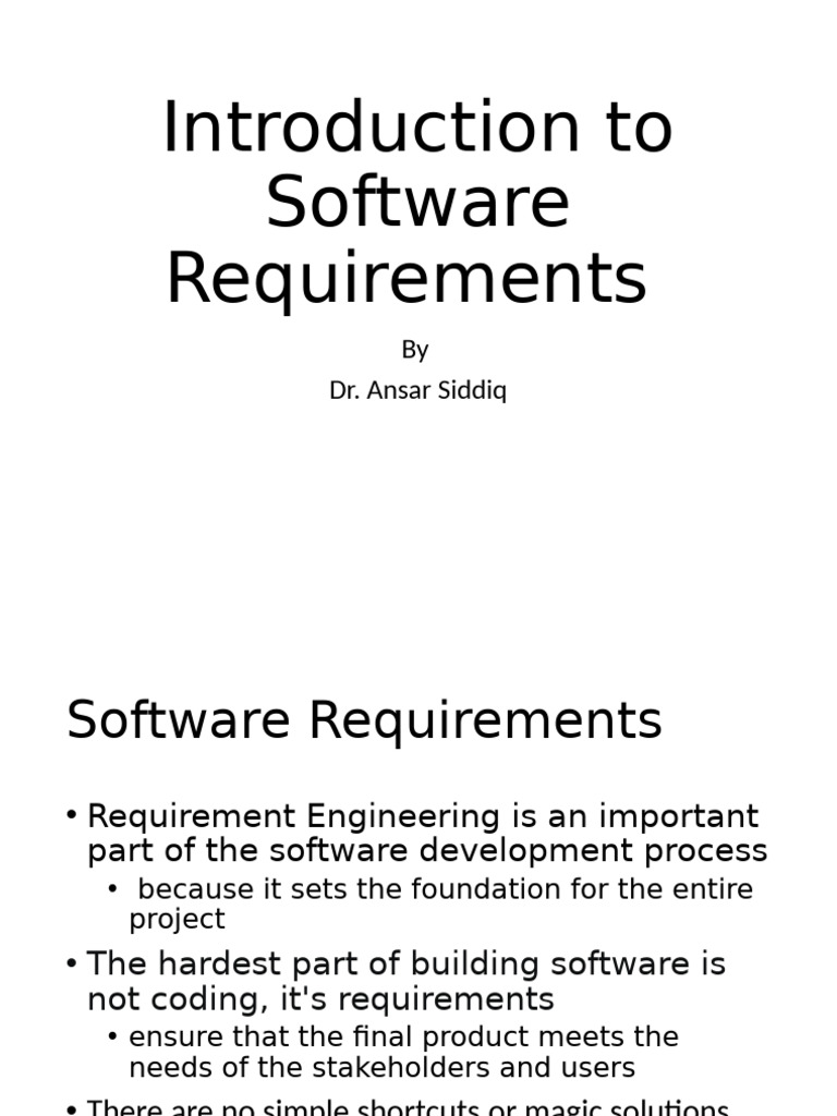 Understanding Software Requirements Essentials | PDF | System ...
