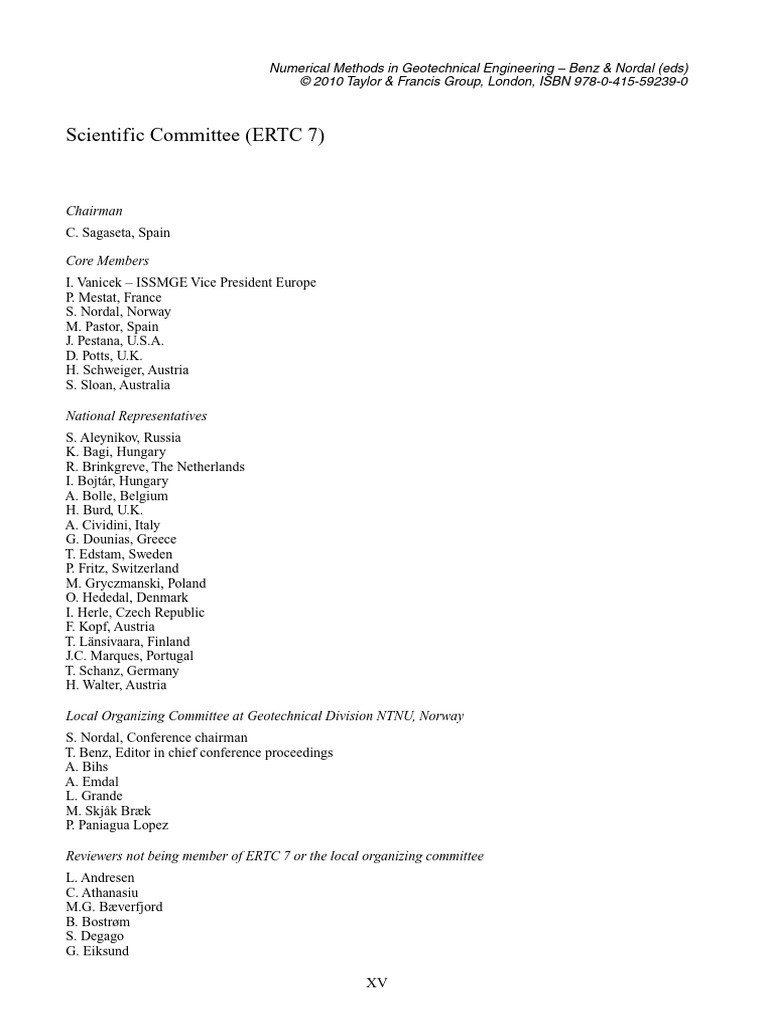 Numerical Methods in Geotechnical Engineering | PDF