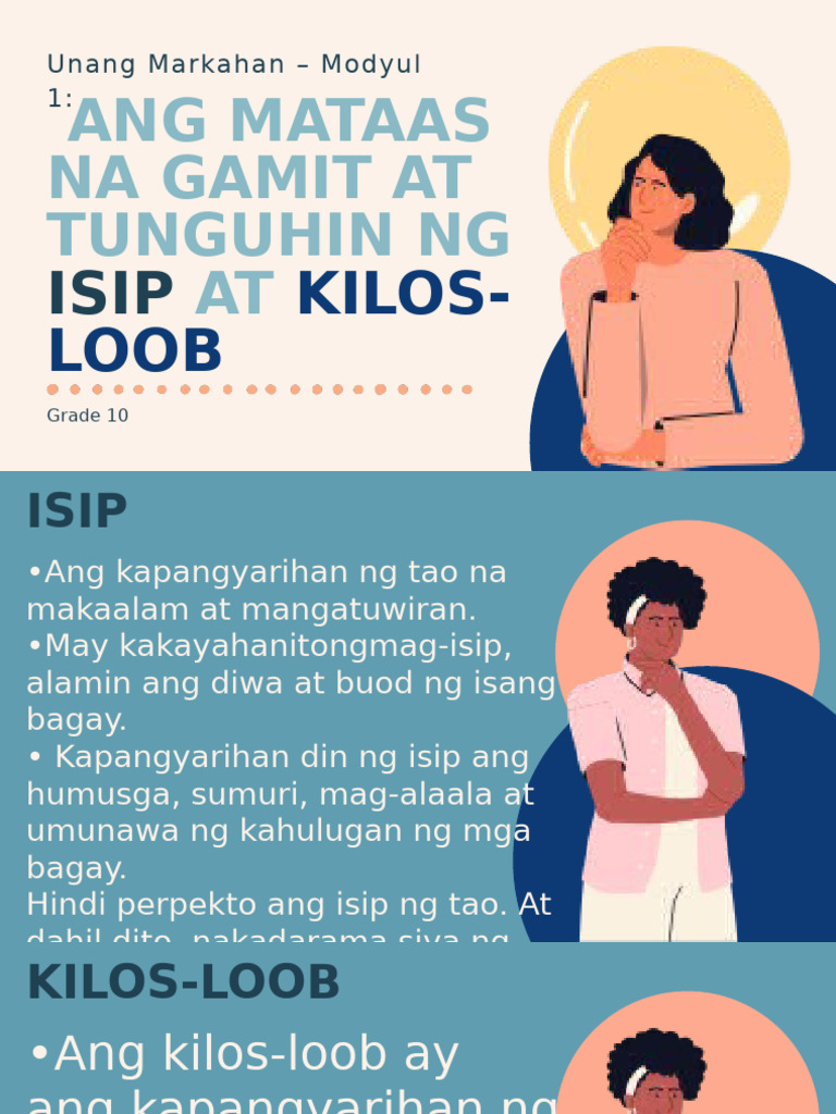 A1 Isip at Kilos Loob | PDF