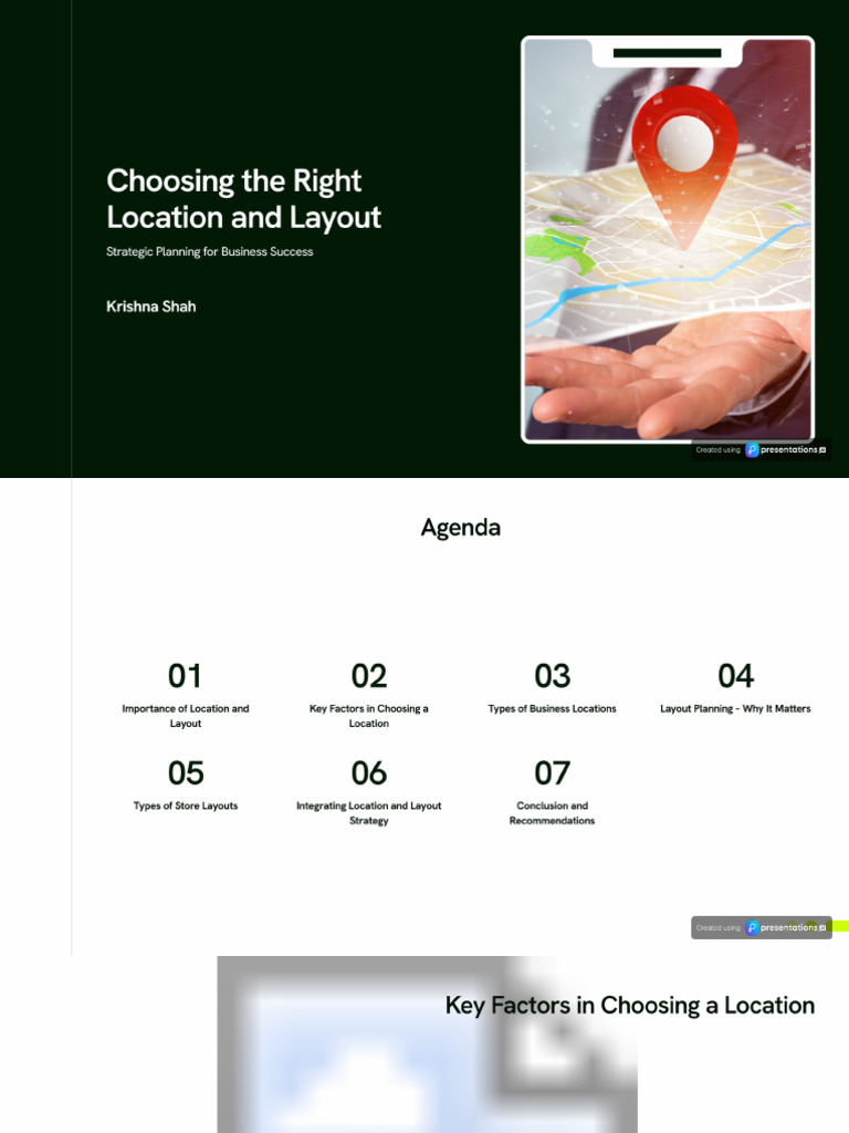Choosing The Right Location and Layout | PDF