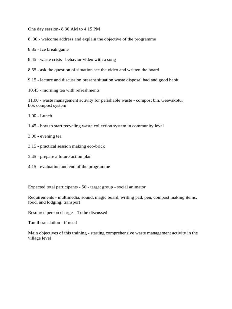 Comprehensive Waste Management Training | PDF