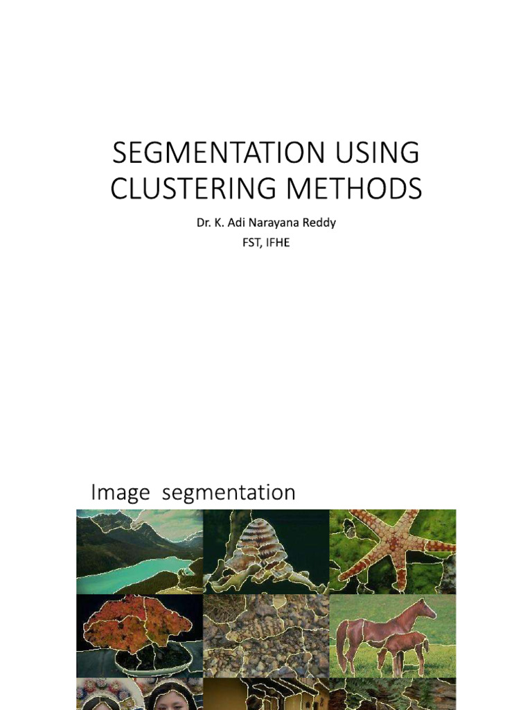 Image Segmentation 1 | PDF