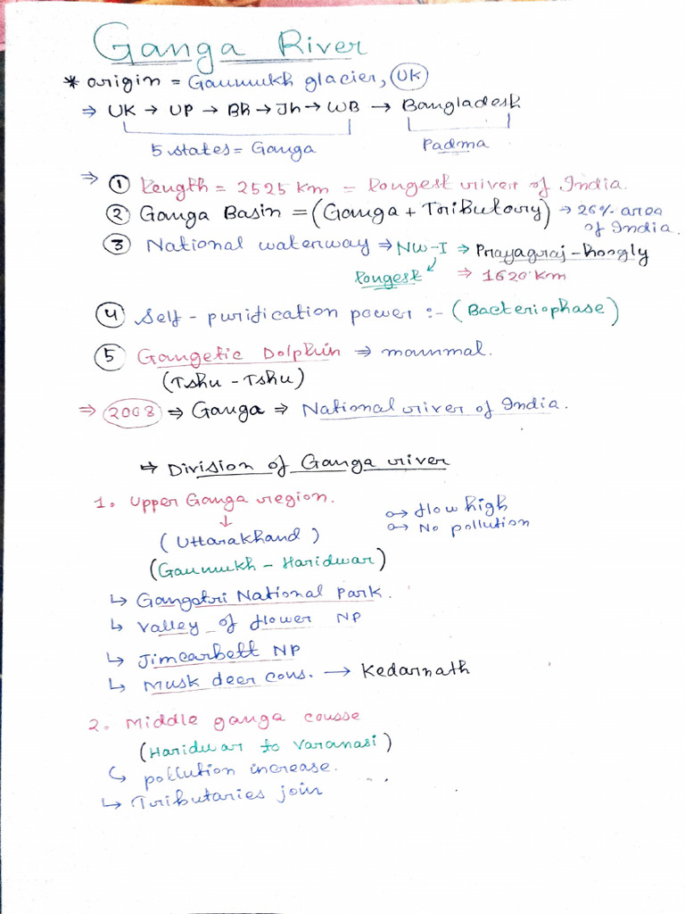 Ganga River System Overview | PDF