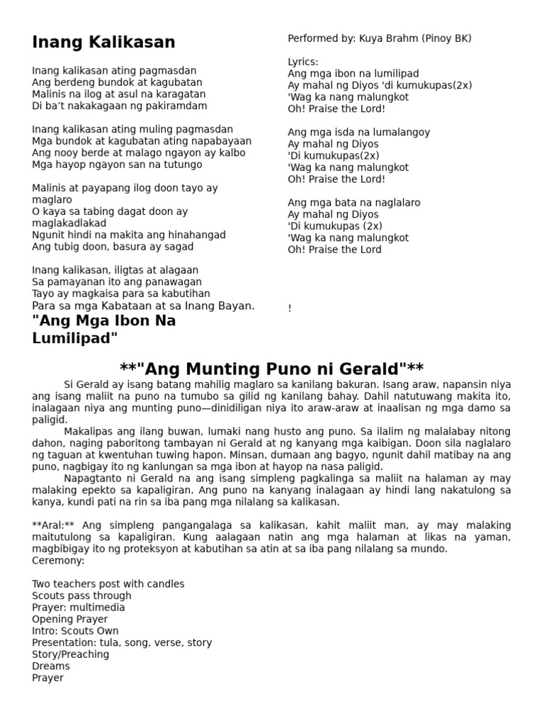 GSP Scouts' Own | PDF
