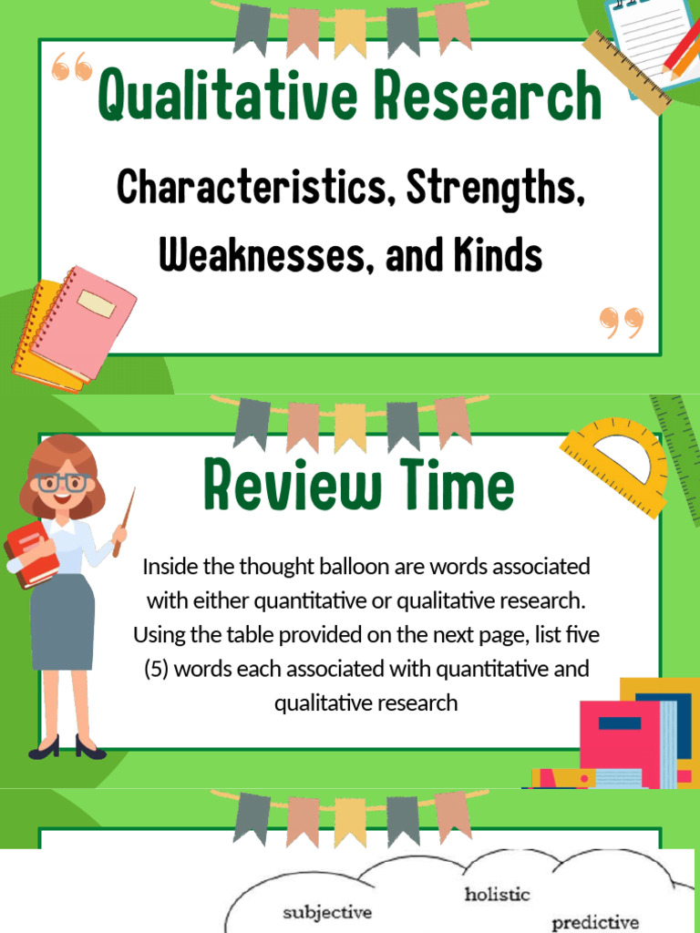 Key Characteristics of Qualitative Research | PDF | Qualitative ...
