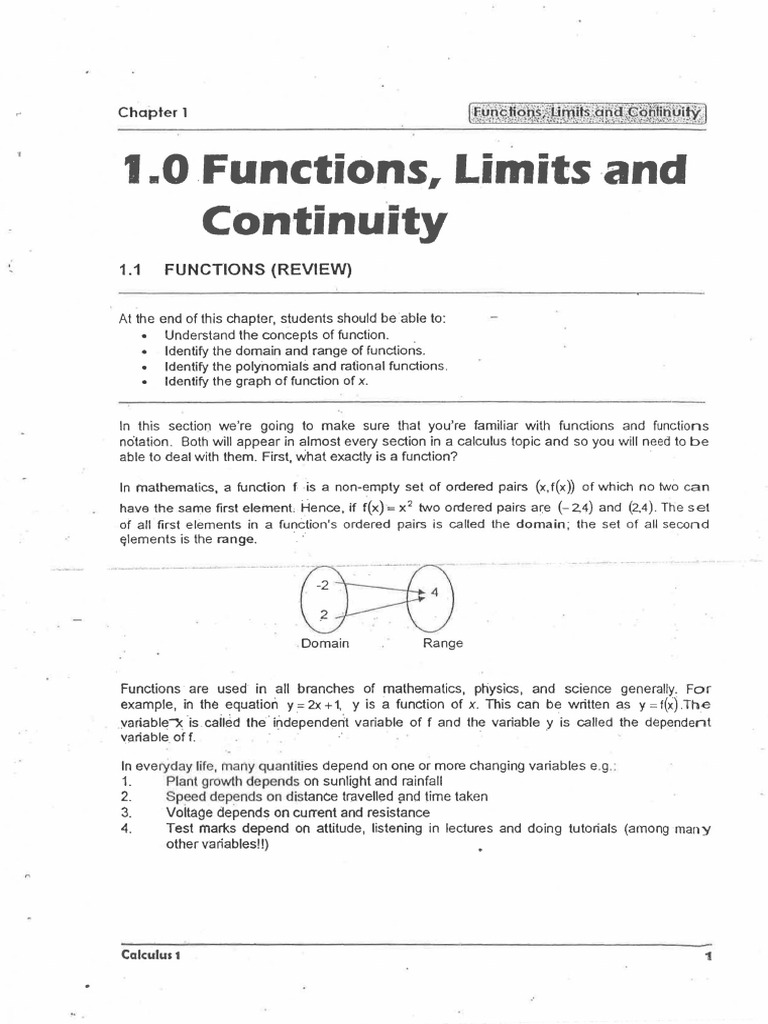 Continuity of Functions and Limits | PDF | Function (Mathematics ...