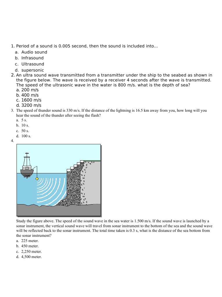 Sound Wave Calculations and Concepts | PDF | Science & Mathematics