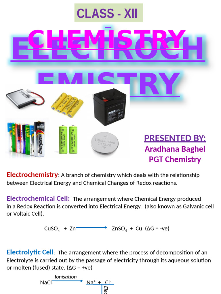 Understanding Electrochemistry Basics | PDF | Electrochemistry | Redox