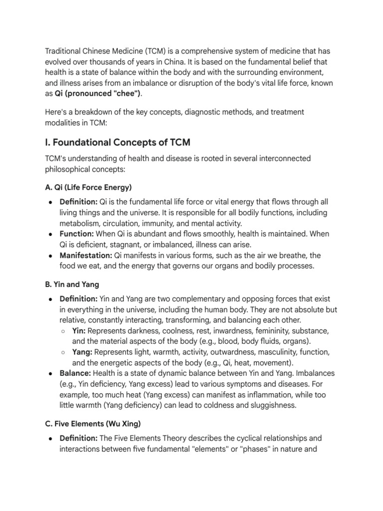 Understanding Traditional Chinese Medicine | PDF | Traditional Chinese ...