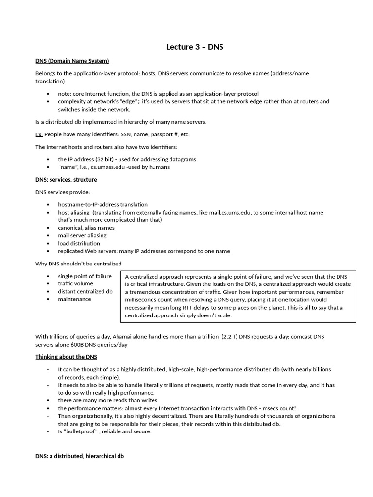 Understanding DNS in Computer Networks | PDF | Domain Name System ...