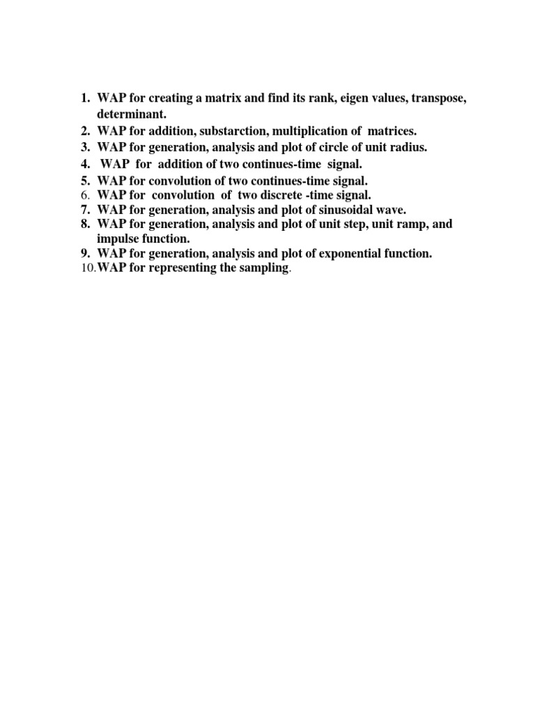 Programming Tasks for Engineers | PDF