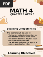 Grade 4 Math: Week 5 Lesson Plan | PDF | Curriculum | Mathematics