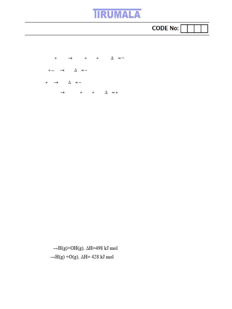 Chemistry Mains Exam Questions 2023 | PDF | Chemistry | Scientific ...