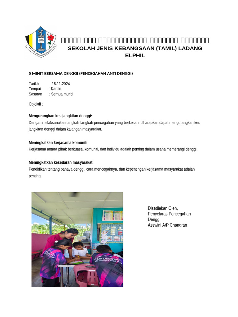 Opr 5 Minit Bersama Denggi | PDF