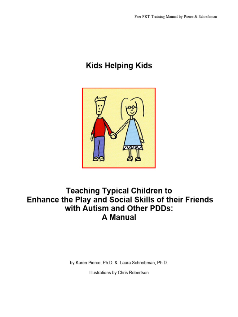 Peer PRT Training Manual for Kids | PDF | Autism | Toys