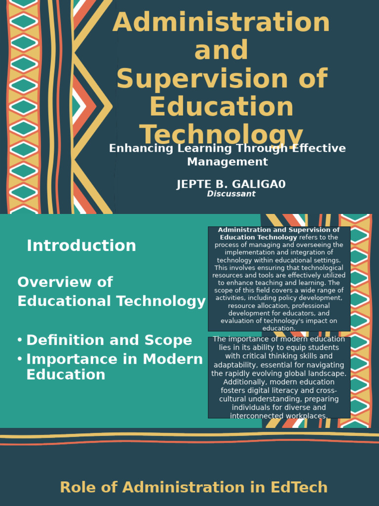 Enhancing Education Through Technology | PDF | Educational Technology ...