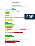 A6 J2EE JVM Settings