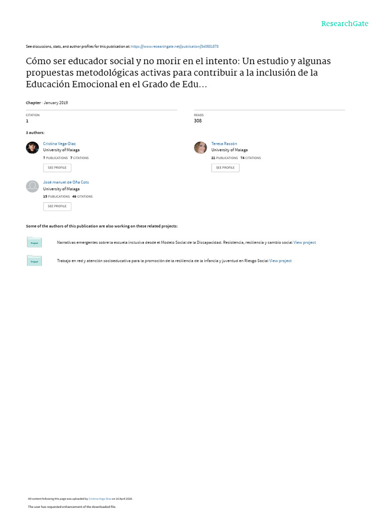 CC educacinCapituloEMOCINES | PDF | Las emociones | Plan de estudios