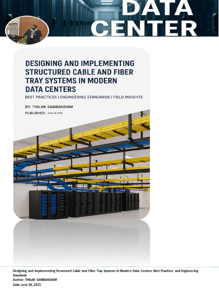 Data Center Cable Tray Design Guide | PDF | Optical Fiber | Data Center