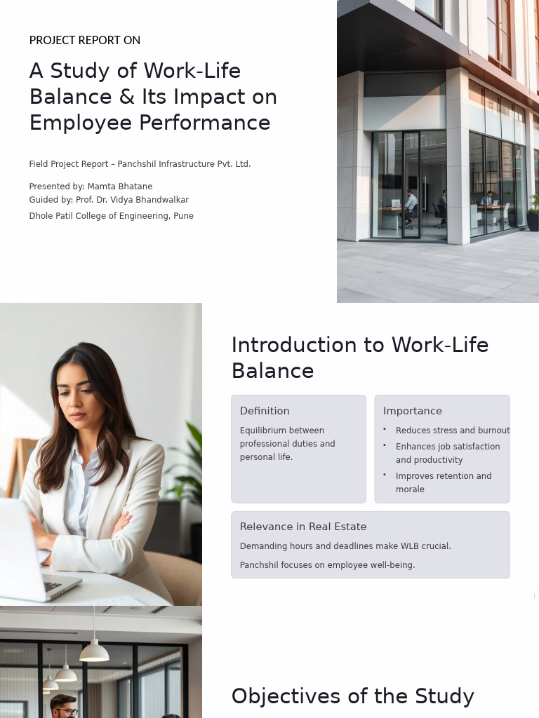 A Study of Work Life Balance and Its Impact On Employee Performance ...
