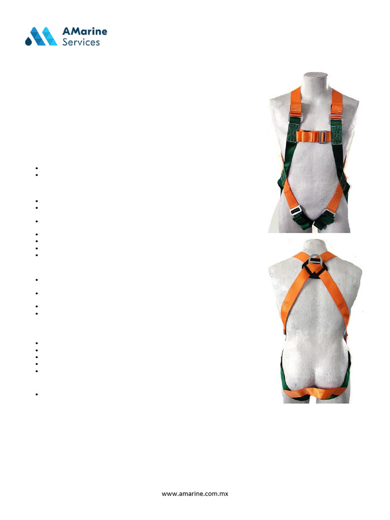 Partes del arnés Fallright 019-8B2 | PDF