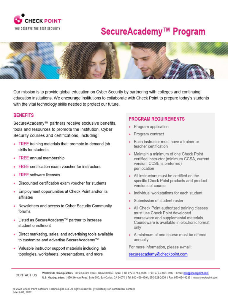 SecureAcademy™ Cybersecurity Partnership | PDF