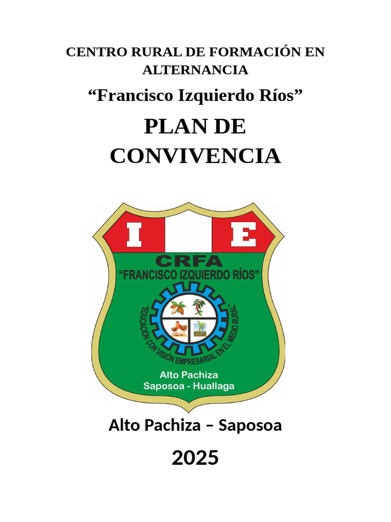 Plan de Convivencia Escolar 2025 | PDF | Enseñando | Escuelas