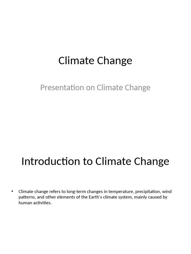 Understanding Climate Change Causes & Effects | PDF