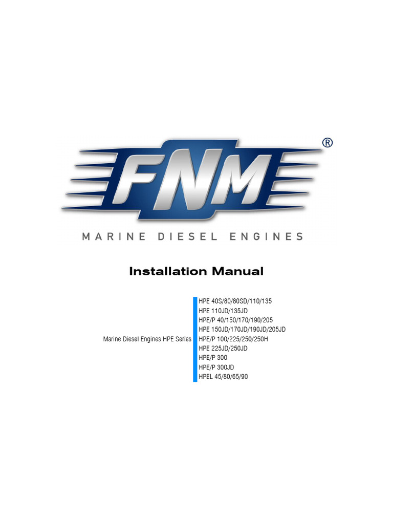 HPE Series Diesel Engine Installation Guide | PDF | Diesel Engine | Engines