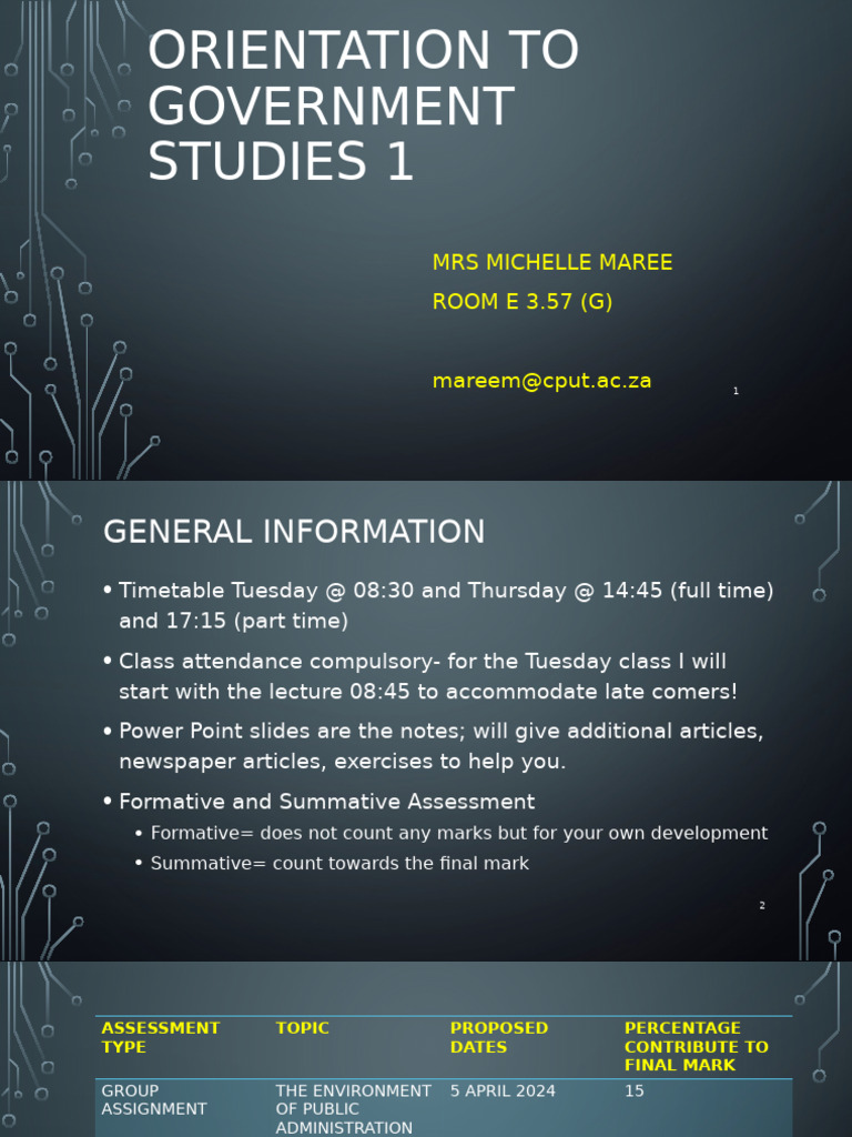 OGS Unit: Introduction to Public Admin | PDF | Governance | Republic