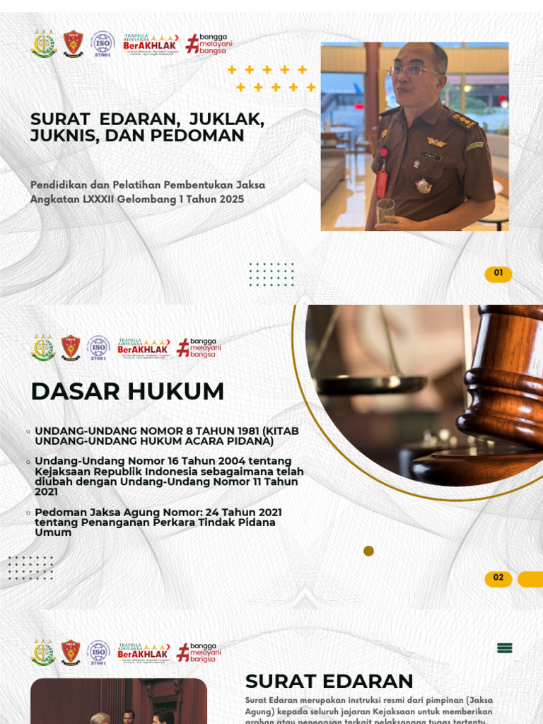 Pedoman Pelatihan Jaksa 2025 | PDF