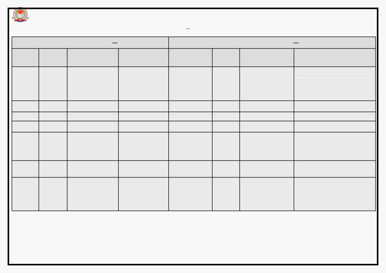 Revised Date Sheet (Weekly Test) (11-12) | PDF | Applied Mathematics ...
