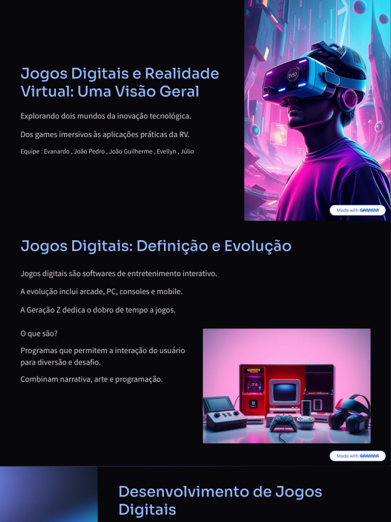 Jogos Digitais e Realidade Virtual | PDF | Realidade virtual | Videogames